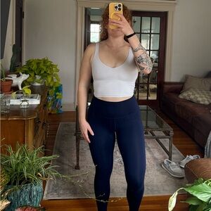 White lululemon align crop top